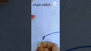 Basics Chain Stitch Hand Embroidery Tutorial short embroidery [upl. by Bordie942]