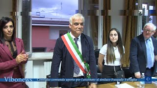 Consiglio comunale aperto per lattentato al sindaco Pasquale Farfaglia [upl. by Nairret]