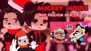 Mickey Mouse and friends react to Mokeys Show ‘Missed Christmas’ Part 13  Gacha Club [upl. by Malim]