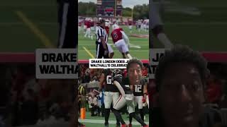 DRAKE LONDON DOES JALEN WALTHALL’S CELEBRATION [upl. by Ecinrev]