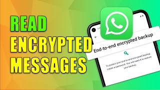 How to Read Encrypted Whatsapp Messages 2024 [upl. by Yenruogis]