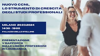 Nuovo CCNL lo strumento di crescita degli studi professionali [upl. by Stephenie]