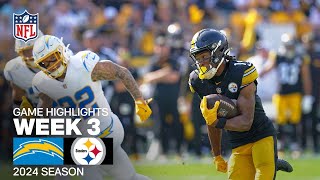 Los Angeles Chargers vs Pittsburgh Steelers  2024 Week 3 Game Highlights [upl. by Atwahs837]