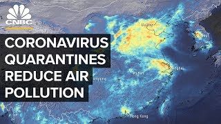 How Coronavirus Quarantines Lead To A Drop In Air Pollution [upl. by Zumwalt]