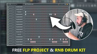 5 Cool RnB Drum Patterns in FL Studio Tutorial Free FLP  RnB Drum Kit [upl. by Pillihpnhoj593]