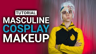 Masculine  Androgynous Anime Makeup  Cosplay Tutorial [upl. by Kannry]