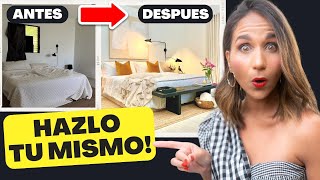 HAZ TU DORMITORIO LUJOSO Fácil y Rápido Tú Mismo 😱 Top 10 Tips Diseño de Interiores Elegantes [upl. by Jordans]