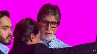 Amitabh Bachchan Shah Rukh Khan Host Reliance RIL 40 Years at mumbai [upl. by Emirac]