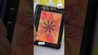 Art 27100  Mandala 100 days LeftHand drawing challenge procreate mandala trending [upl. by Horatia]