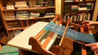 Weaving on Rigid Heddle [upl. by Naitsirc107]