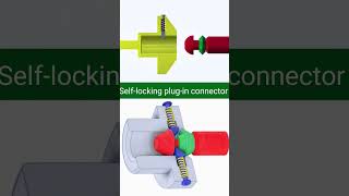 Self Locking Plug in connector mechanicsm cad solidworks 3ddesign [upl. by Aracal660]