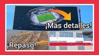 🏗🖥¡Más detalles de la prueba de encendido de la nueva pantalla LED  ¡Repaso de las obras 🏟 [upl. by Nerradal]