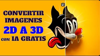 CONVERTIR IMAGENES 2D a 3D GRATIS con IA dzineai [upl. by Haleelahk]