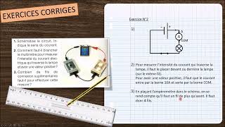 Energie  Episode 8 Exercices  réglages et placement dun ampèremètre [upl. by Haneekas]