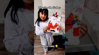 Disguise Turkey as a Santa Claus 🎅 disguisecraftproject viralvideo sistersvlogs [upl. by Aelrac935]