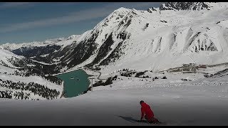 SKIFAHREN 101  WIE FAHRE UND CARVE ICH STEILE UND EISIGE PISTEN [upl. by Yelrebmyk]