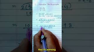 Rationalise the denominator  Class 9  How to Rationalize denominator [upl. by Moynahan729]