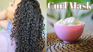 DIY Curl Cream Hair Mask for Moisture Growth amp Definition [upl. by Nosniv812]