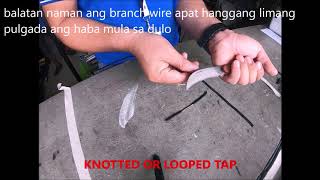 Knotted or looped tap Tutorial [upl. by Biebel]