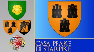 Gli Araldi di Westeros Tre Castelli di Tenebra Casa Peake di Starpike [upl. by Boykins]