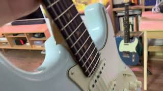 开箱  fender custom shop gt11 sweatwater 订单 音速蓝  轻度做旧 [upl. by Sillihp455]