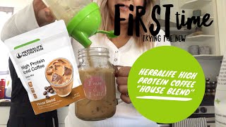 NEW HERBALIFE quotHIGH PROTEIN COFFEEquot HOUSE BLEND FLAVOR [upl. by Naujtna]