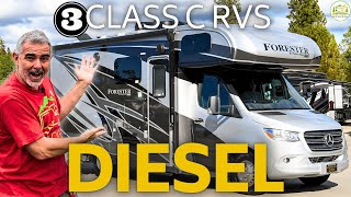 3 Small Diesel Class C RVs Tours All Under 25 Feet  2024 Models [upl. by Nawak]