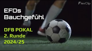 DFB Pokalprognose 202425 2 Runde  Wer erreicht das Achtelfinale [upl. by Delphinia269]