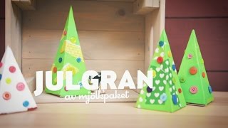 Så gör du en julgran av mjölkpaket  Arlakadabra [upl. by Aurelio]