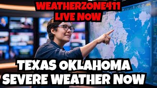 Texas Oklahoma Kansas is Under SEVERE THUNDERSTORM Warning [upl. by Raynard]