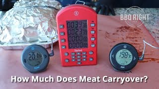 Meat Carryover Experiment  How Much Does Meat Carry Over [upl. by Outlaw987]