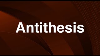 Antithesis  English Word  Meaning  Examples [upl. by Ahsuat658]