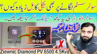 How to Set Up Solar Hybrid Inverter  Ziewnic Diamond PV 6500 45Kva hybrid Inverter  U Electric [upl. by Eniortna349]