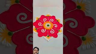 Easy rangoli designs for beginners rangoli diwalirangolidesigns [upl. by Aimekahs347]