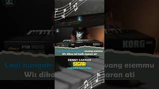 SIGAR  Karaoke Nada Pria  DENNY CAKNAN  shorts shortvideo short [upl. by Hartzel]