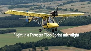 Flying in a Thruster ultralight [upl. by Nylra]