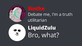 Sinthe gets destroyed on utilitarianism [upl. by Atsed]