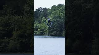 Long Jump SLO MO skijumpingfamily skijump skijumping waterski waterskiing worldgames [upl. by Faro]