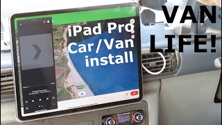 IPad Pro 129 dash install  How to use an iPad in your car or van [upl. by Altis]