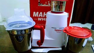 unboxing Maharaja whiteline 500 Watt mixer grinder [upl. by Nonregla]