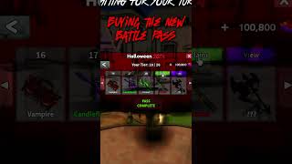 BUYING THE NEW HALLOWEEN BATTLE PASS Murder Mystery 2 [upl. by Charles]