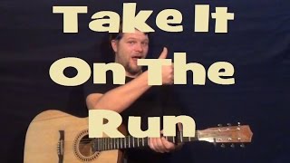 Take It On The Run REO Speedwagon Easy Guitar Lesson How to Play Tutorial [upl. by Razatlab637]