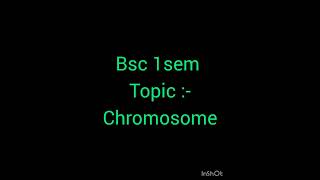 Chromosome notes in hindi [upl. by Drarreg]