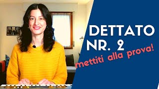 DETTATO MUSICALE NR 2  TUTORIAL PASSO PASSO  ear training esercizio facile di dettato [upl. by Idnal]