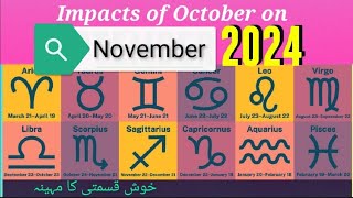 October  November 2024 l Urdu  Hindi l Horoscope [upl. by Harrus451]