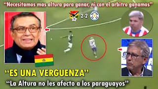 LLORAN PERIODISTAS BOLIVIANOS EXPLOTAN tras EMPATE con PARAGUAY VS BOLIVIA 22 HOY [upl. by Aliahs]