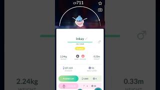 Evolving Inkay in Pokémon Go Gimmick [upl. by Galan910]