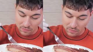 ASMR MUKBANG Eat Tomahawk Steak wiith people 7 part 4 [upl. by Assilac373]