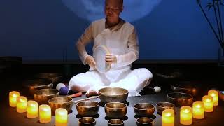 Singing Bowls ASMR Experience Stress and Anxiety Relief [upl. by Dusa]