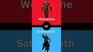 Wolverine vs Sabretooth wolverine sabretooth marvel [upl. by Iroak]